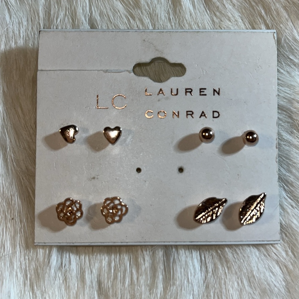 Lauren Conrad Gold Tone Earrings